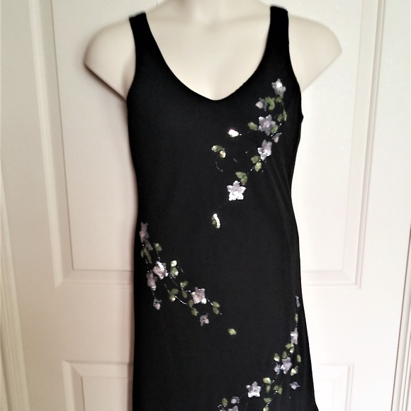 Evening Dress Beads & Sequins Black size 12 - Picture 5 of 7